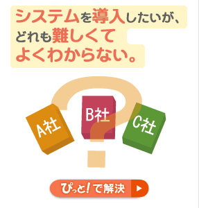 システムを導入したいが、どれも難しくてよくわからない